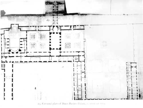 Plano Del Palacio Del Buen Retiro En Torno Al Siglo Xviii Calderon De La Barca