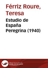 Estudio de España Peregrina (1940)