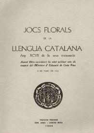 Jocs Florals de la Llengua Catalana : Any XCVII de la seua restauració