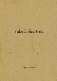Pedro Garfias, poeta