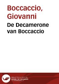 De Decamerone van Boccaccio
