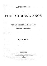 Antología de poetas mexicanos
