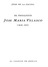El paisajista José María Velasco (1840-1912)