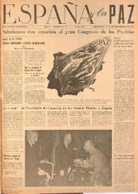 España y la paz. Año II, núm. 26, 15 de diciembre de 1952