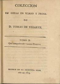 Colección de obras en verso y prosa. Tomo II