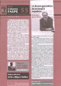 Revista Cálamo FASPE : lengua y literatura españolas. Núm. 55, 2010
