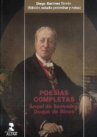 Ángel de Saavedra, Duque de Rivas. Poesías completas