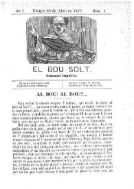 El Bou Solt : semanari impolític | Biblioteca Virtual Miguel de Cervantes