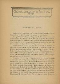 Crónica literaria de Portugal. Eugenio de Castro / Carmen de Burgos (Colombine) | Biblioteca Virtual Miguel de Cervantes