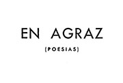 Portada de «En agraz (poesías)», de Adelina Gurrea Monasterio, Madrid, 1968.