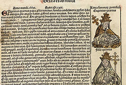 Félix V (antipapa). Norimbergae: Antonius Koberger, 12 julio, 1493. Biblioteca Histórica Universidad Complutense de Madrid, BH INC FL-200, fol. 242v (Fuente: Biblioteca Complutense. Proyecto de digitalización).