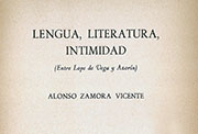 Portada de «Lengua, literatura, intimidad» (Madrid, Taurus, 1966).