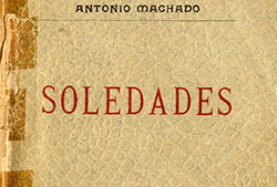 Cubierta de «Soledades», Madrid, Imprenta de A. Álvarez, 1903 (Fuente: Imagen cortesía de la Universidad de Salamanca, Casa-Museo Unamuno).