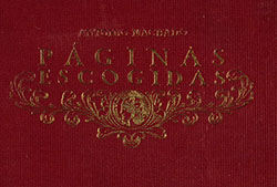 Cubierta de «Páginas escogidas», Madrid, Calleja, 1917 (Fuente: Biblioteca Digital Hispánica).