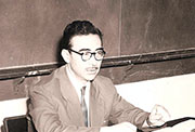 Durante el curso básico de filosofía en la Universidad de San Juan de Puerto Rico hacia 1958.