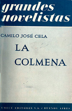 Cubierta de «La colmena». Emecé, Buenos Aires, 1951 (Fuente: Fundación Pública Gallega Camilo José Cela).