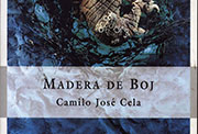 Cubierta de «Madera de boj». Espasa-Calpe, Madrid, 1999 (Fuente: Fundación Pública Gallega Camilo José Cela).