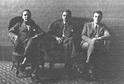 Pedro Sanglade, Arturo Uslar Pietri y José María Sanglade en 1928
