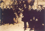 Peregrinación de intelectuales colombianos a la tumba de J. A. Silva en 1915