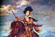 Diego Velázquez. El príncipe Baltasar Carlos a caballo. Museo del Prado. Madrid.