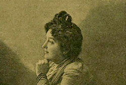 Retrato de Carmen de Burgos (Fuente: «El Álbum Ibero-americano», número 37).