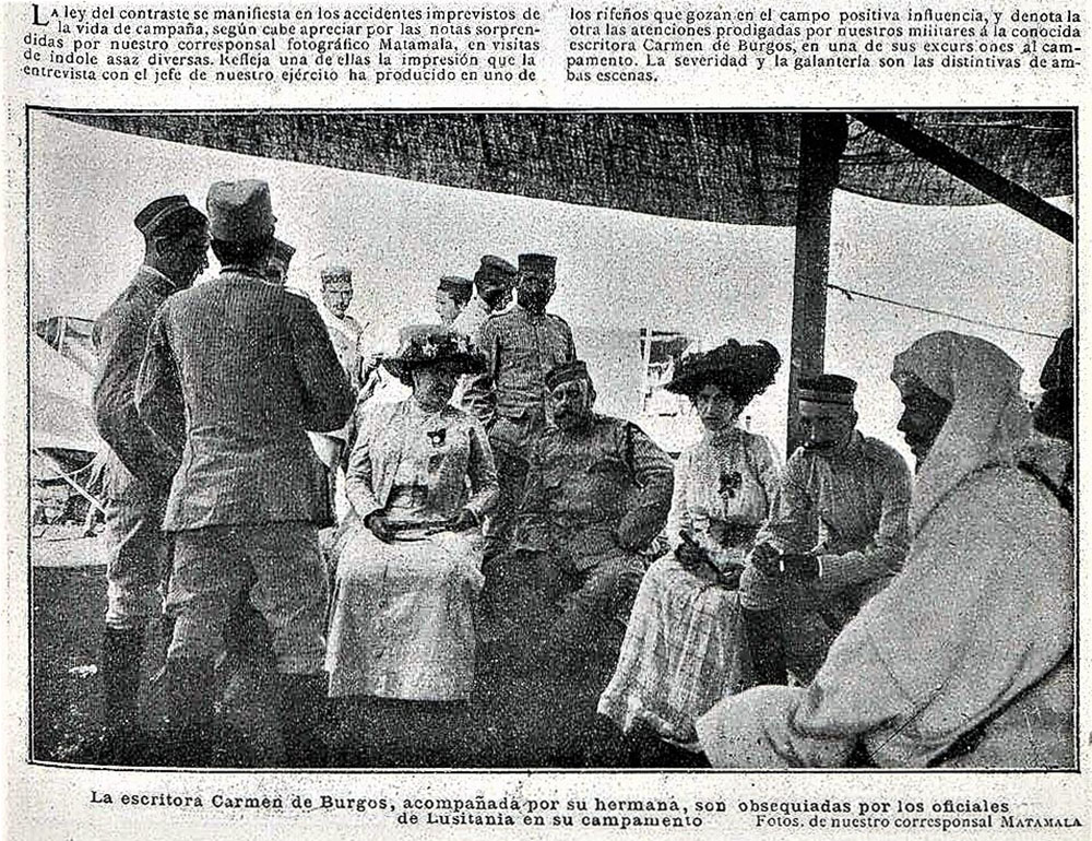 Carmen de Burgos, primera corresponsal de guerra.
