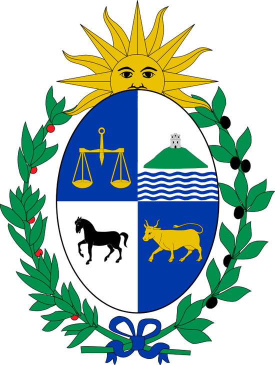 Escudo de Uruguay. - Constituciones hispanoamericanas