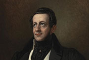 Retrato del Duque de Rivas a los 44 años en el Museo del Prado. Óleo sobre lienzo de Gabriel Maureta y Aracil.