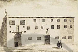 Convent primitiu de les caputxines a Alacant. Les obres de construcció van acabar en 1682.