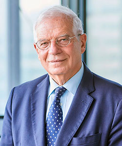Josep Borrell (La Pobla de Segur [Lleida], 1947). Ingeniero aeronáutico y economista, Alto Representante de la Unión Europea para Asuntos Exteriores y Política de Seguridad / Vicepresidente de la Comisión Europea (desde diciembre de 2019).
