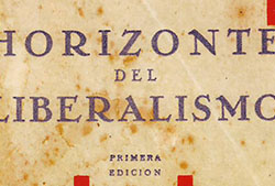 Cubierta de «Horizonte del Liberalismo», de María Zambrano. Primera edición en Nueva Generación, 1930.