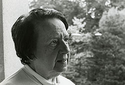 María Zambrano durante su etapa en el exilio. Fuente: Imagen por cortesía de la Fundación María Zambrano.