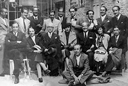 María Zambrano con otros destacados intelectuales en Madrid. Fuente: Imagen por cortesía de la Fundación María Zambrano.