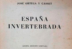 Cubierta del libro «España invertebrada», de José Ortega y Gasset.