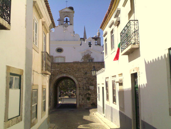 Detalle de una calle de Faro (Portugal).