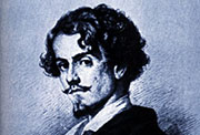 Gustavo Adolfo Bécquer. Grabado de Bartolomé Maura incluido en la edición de las «Obras» de Bécquer de 1885.