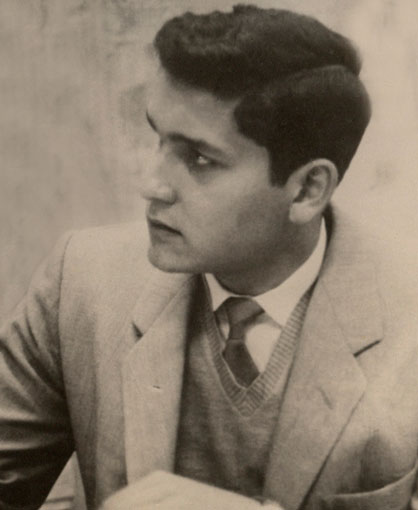 Retrato de Javier Heraud en la Pontificia Universidad Católica del Perú hacia 1959.