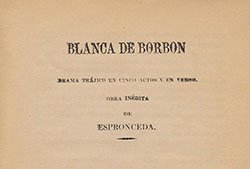 Portada de «Blanca de Borbón».