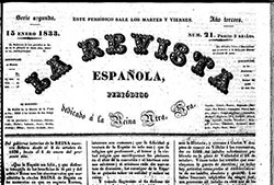 Portada de «La Revista Española».