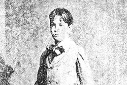 Rodó a los once años. Foto de Bate and Co., Montevideo (Fuente: Imagen cortesía del Archivo Literario de la Biblioteca Nacional de Uruguay)