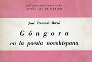 Portada de «Góngora en la poesía novohispana»