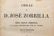 Portada de «Obras de D. José Zorrilla» (1852).