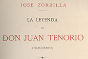 Portada de «La leyenda de Don Juan Tenorio» (1895).