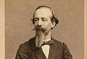 Retrato de José Zorilla por Moliné y Albareda (Fuente: Biblioteca Digital Hispánica).