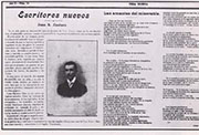 Primeras colaboraciones literarias. Poema de Juan Ramón Jiménez en las páginas de «Vida Nueva».