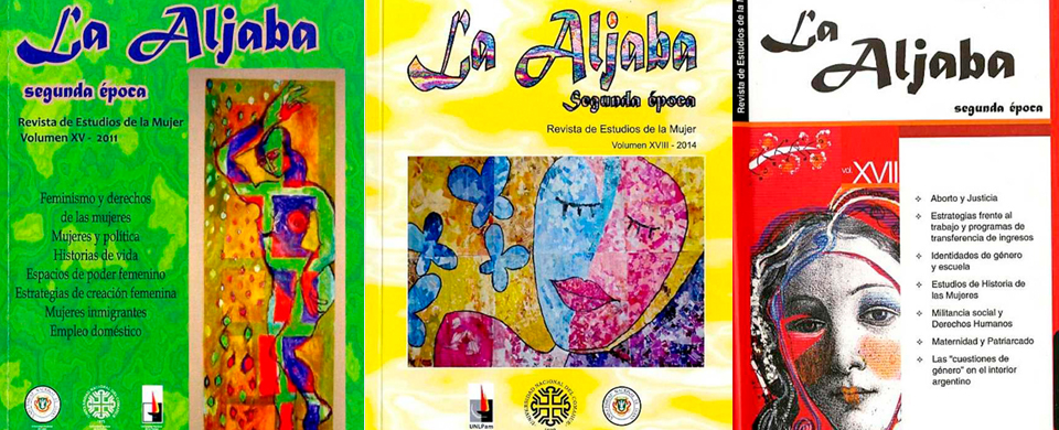 Portadas de la revista La Aljaba, Segunda Época: revista de estudios de la mujer