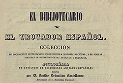 Portada de «El trovador español», 1841. En Biblioteca Virtual de Prensa Histórica