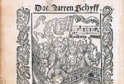 «La nave de los locos«» de Sebastian Brant (Basilea, 1494)