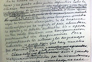 Borrador manuscrito de Manuel Ugarte con consideraciones sobre su viaje a Rusia en noviembre de 1927, s. f. (Fuente: Archivo General de la Nación, Argentina, Legajo Manuel Ugarte 2226)