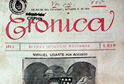 Cubierta de «Crónica», Asunción del Paraguay, n.º 13-14, 31/10/1913 (Fuente: Archivo General de la Nación, Argentina, Legajo Manuel Ugarte 2233)